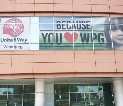 Window Graphics for United Way Winnipeg